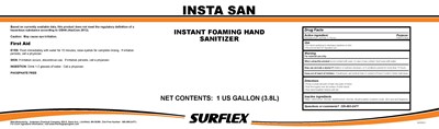 Jug Label (Insta San Label)